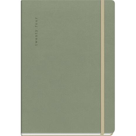 Ημερολόγιο ημερήσιο The Writing Fields Desires 4400 17x24cm 2024 με λάστιχο soft εξώφυλλο Olive